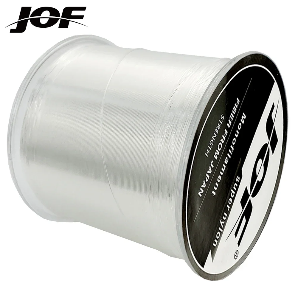 JOF – ligne de pêche en Nylon, matériel de gréement Invisible en eau salée, ligne souple Super forte, 2 ~ 13kg, 500 ~ 28.6lb, 3.4 m