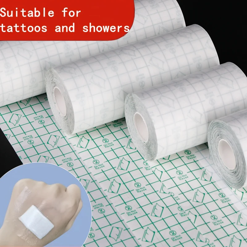 10M Waterproof transparent PU Membrane Tape Tattoo Care Film Protective Skin Healing Breathable Adhesive Medical Bandages