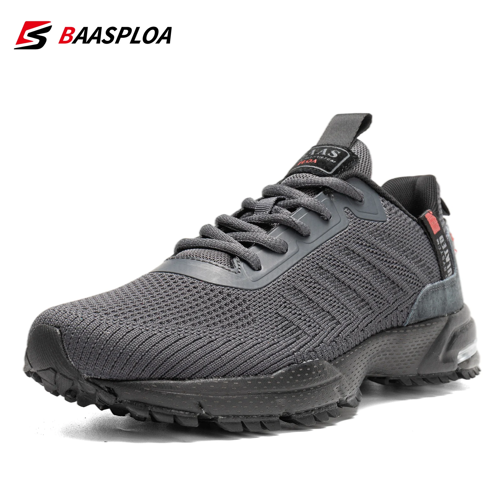 Baasploa Men Professional Running Shoes Casual Lightweight Designer Mesh Sneakers Male Outdoor Breathable Lace-Up Tennis Shoes