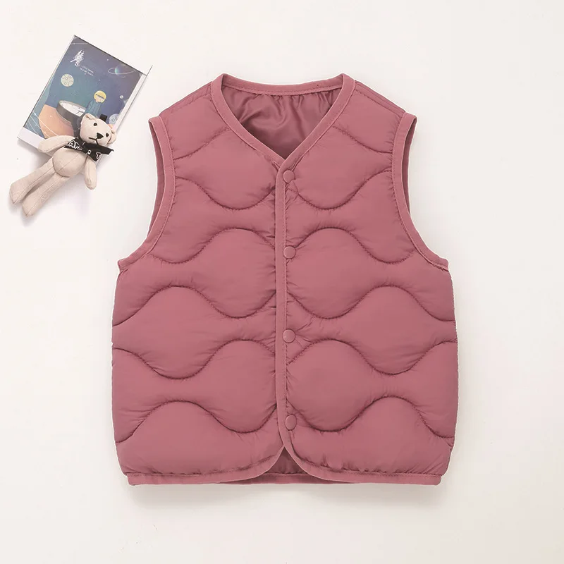 Baby Waistcoats Sleeveless Jacket for Kids Thicken Warm Children Cardigan Boys Girls Outerwears Toddler Vest Infant Coat Clothes