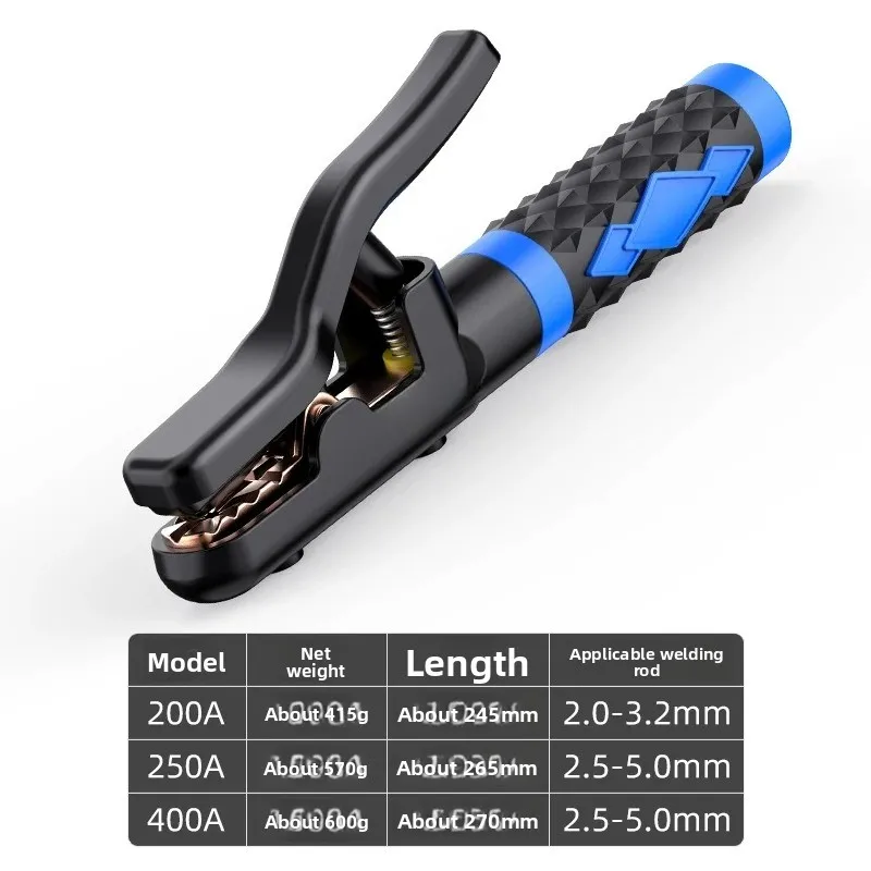 New 800A Electrode Holder Pure Copper Anti-Scald Heavy Duty Welding Pliers for Arc Welding Machine