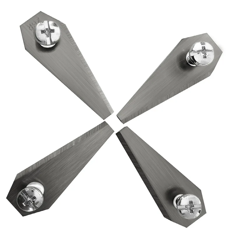 A box of 18pcs silver  robot lawn mower blades lawn mower lawn cutters garden supplies  grass cutter machine parts trimmer grass