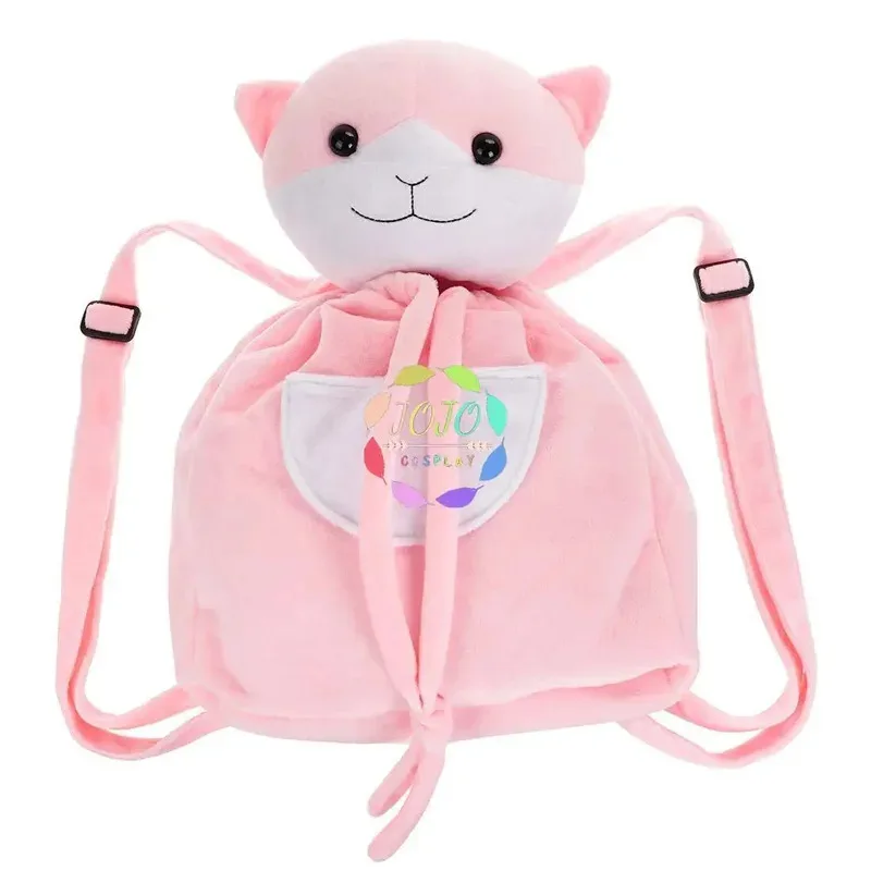 Mochila Nanami Chiaki Cat Danganronpa, bolso de hombro de colegio rosa, Dangan Ronpa, accesorios de Cosplay para Halloween, bolsas, regalos para mujeres y niñas
