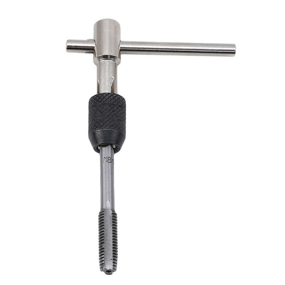 Juego de brocas de rosca tipo T hine, herramienta de mano con llave, rosca de tornillo, enchufe métrico, M3, M4, M5, M6, M8, 6 uds.