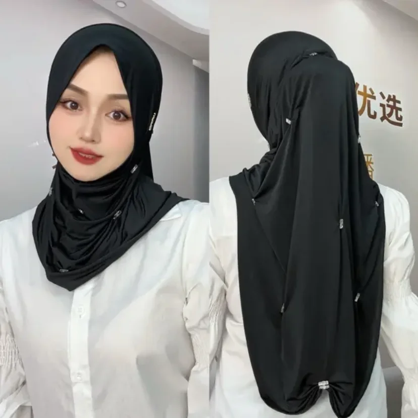 2024 New Soft High Strecth Muslim Scarves Wrap Hijabs For Women