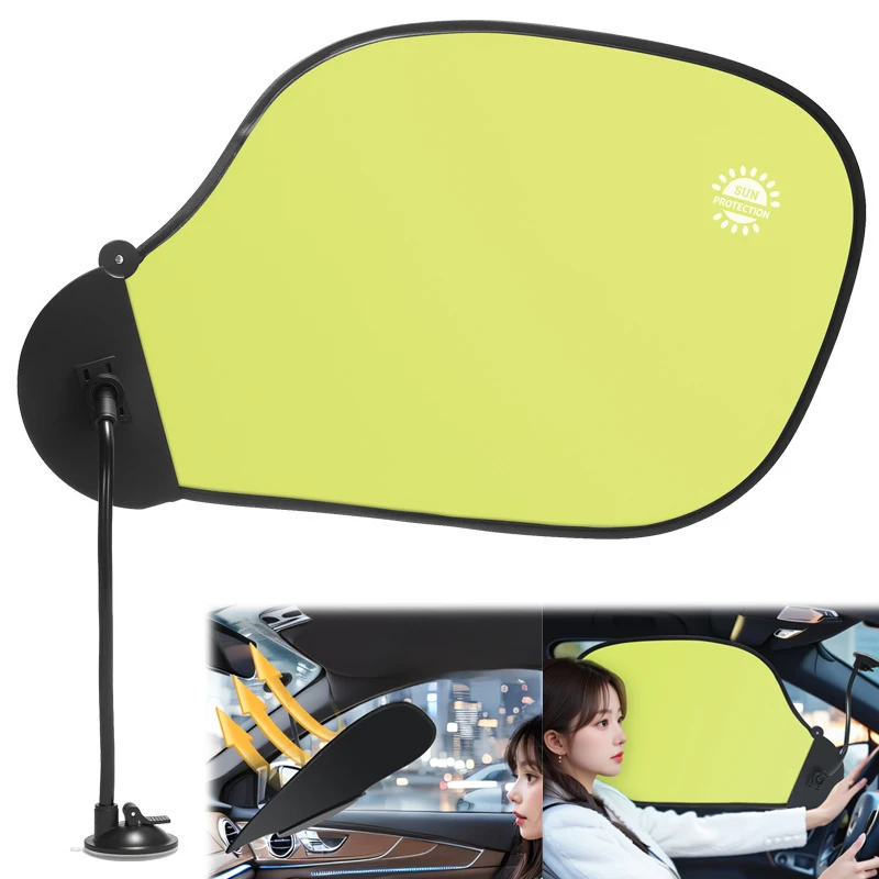 Sun Shade Suction Cup Type Anti Glare Shield Universal Visor For Car Window And Office Computer Monitor Light Blocking