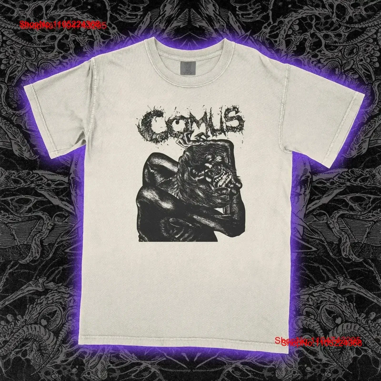 Comus First Utterance T Shirt Rock Band Music vintage Washed Breathable designer clothes fashion Top For Everyday Wear vintage