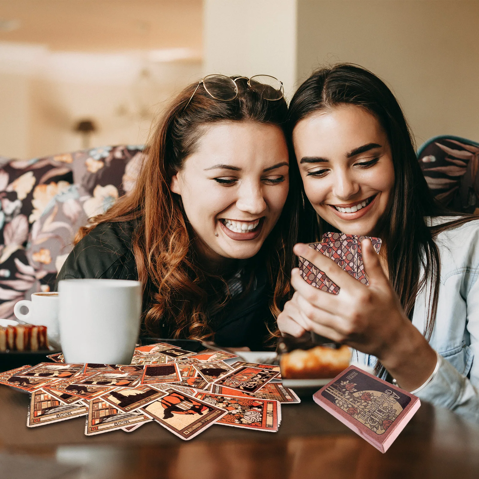 Chelsea Lenormand Red Second Tarot Poker Size Includes Two Alternative Man And Woman Cards Oracle Divination Card Game