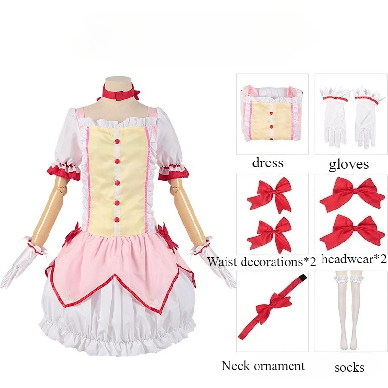 القوس السهم ماجيكا كانام فستان شعر مستعار كانام مادوكا ملابس ل كوميك كون تأثيري أنيمي فتاة سحرية كانام مادوكا تأثيري حلي #5