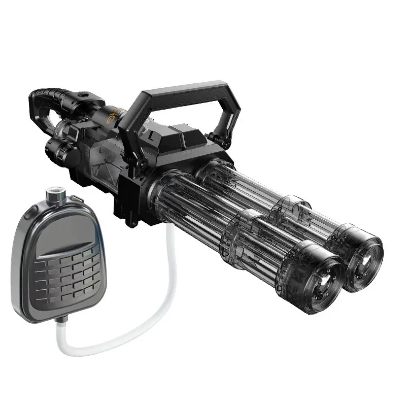 double tube rotating Gatlin electric continuous fire water gun