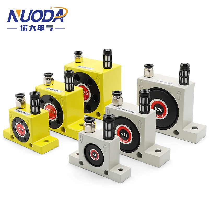 GT/K Series Aluminum Alloy Turbine Wheel Pneumatic Vibrator GT4-GT48 K Series K8-K36 Pneumatic Ball Vibrator