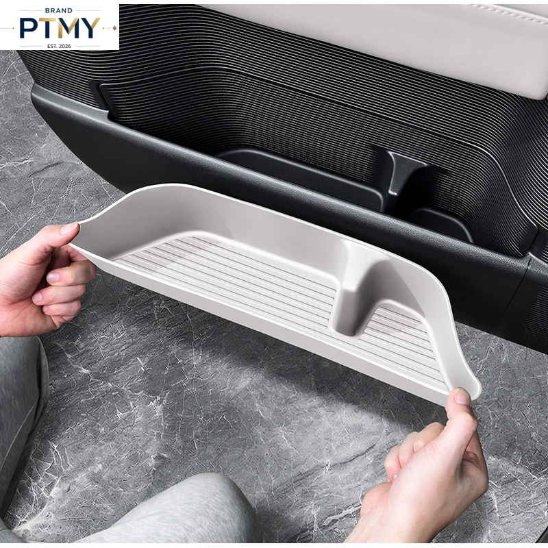For BYD Leopard Titanium 7 2025 2026 Car Styling Door Storage Box TPE Door Slot Storage Box Storage Pocket Box Auto Accessories