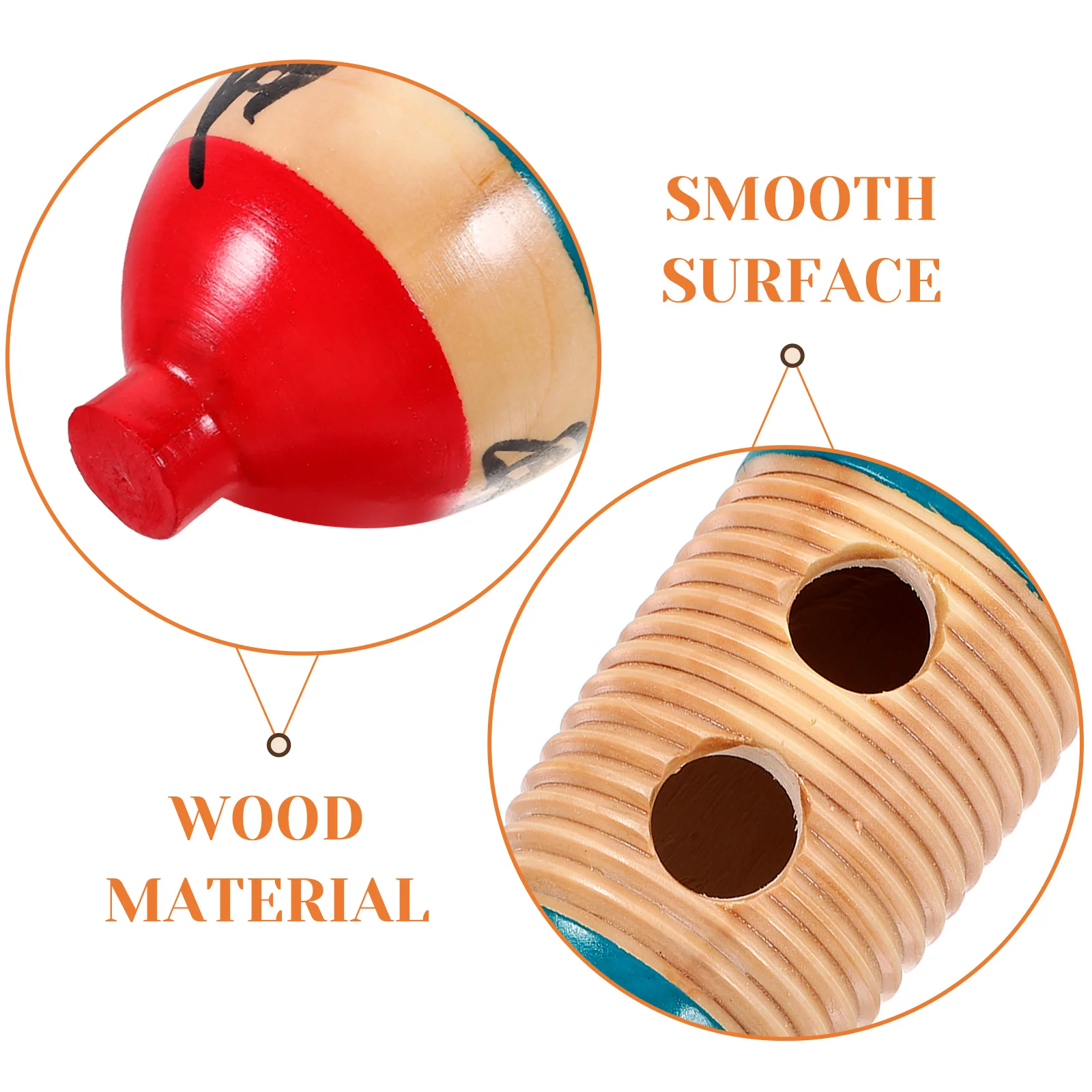 

2 Sets Fish and Frog Croaking Barrel Guiro Percussion Instrument for Beginner Child