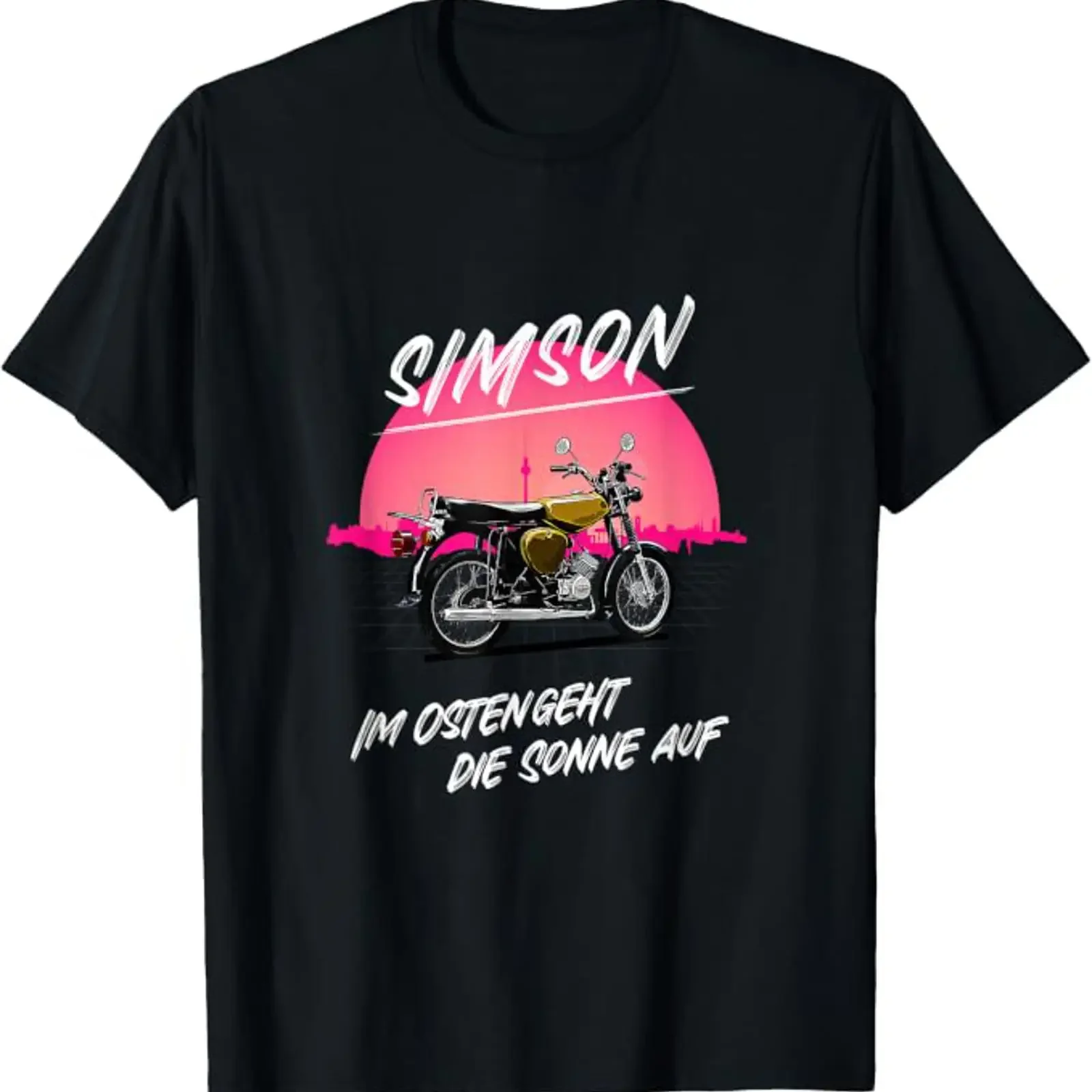 Simson S50 S51 T Shirt black s vintage Washed Stretched streetwear Slightly Comfortable Soft Unisex graphic