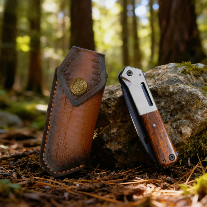 

Премиум разделенный чехол для скрытого ножа, утолщенная универсальная прочная портативная защитная кобура для кемпинга на открытом воздухе