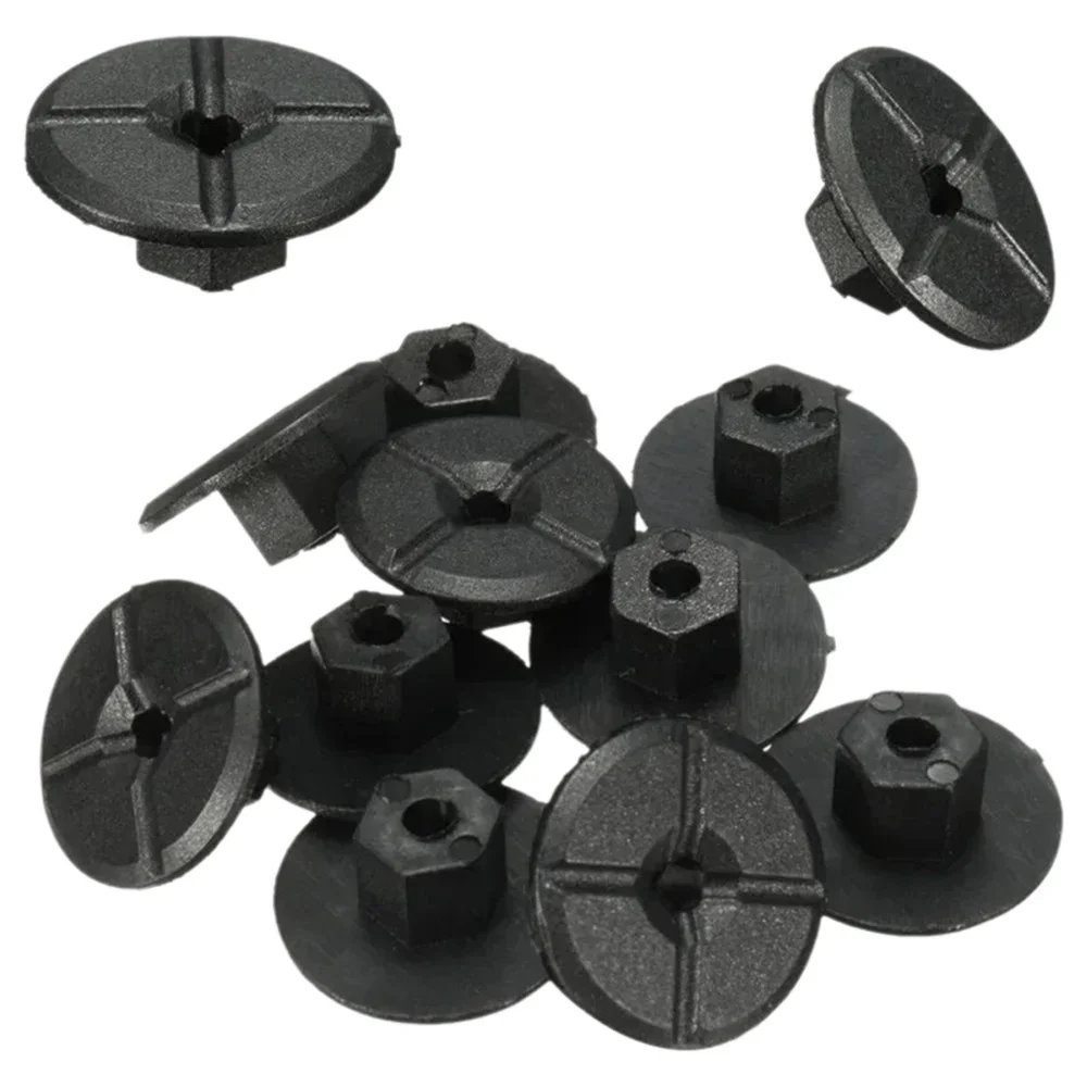 10Pcs 4mm Plastic Fastener Nut For Mercedes Benz Fender Mud Flap Splash Guard Wheel Arch Bumper Panel Retainer Clip Rivet