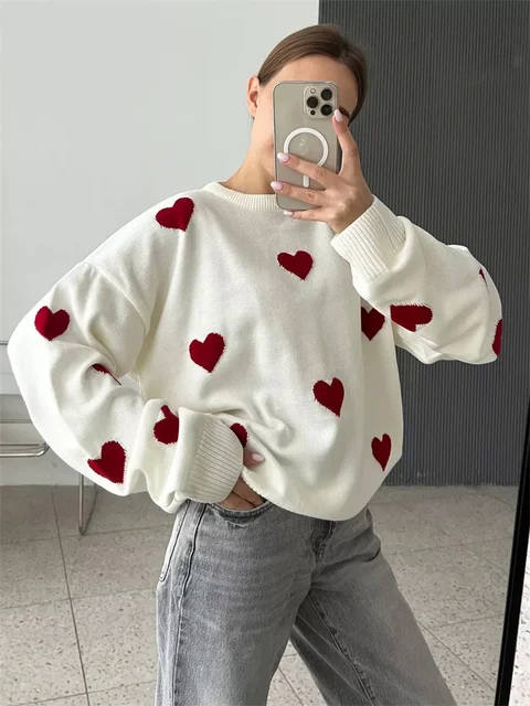 Tossy sweter z dzianiny sweter damski, jesienny, luźny, modny patchwork z długim rękawem Casual dzianinowy Streetwear damski kontrastowy sweter