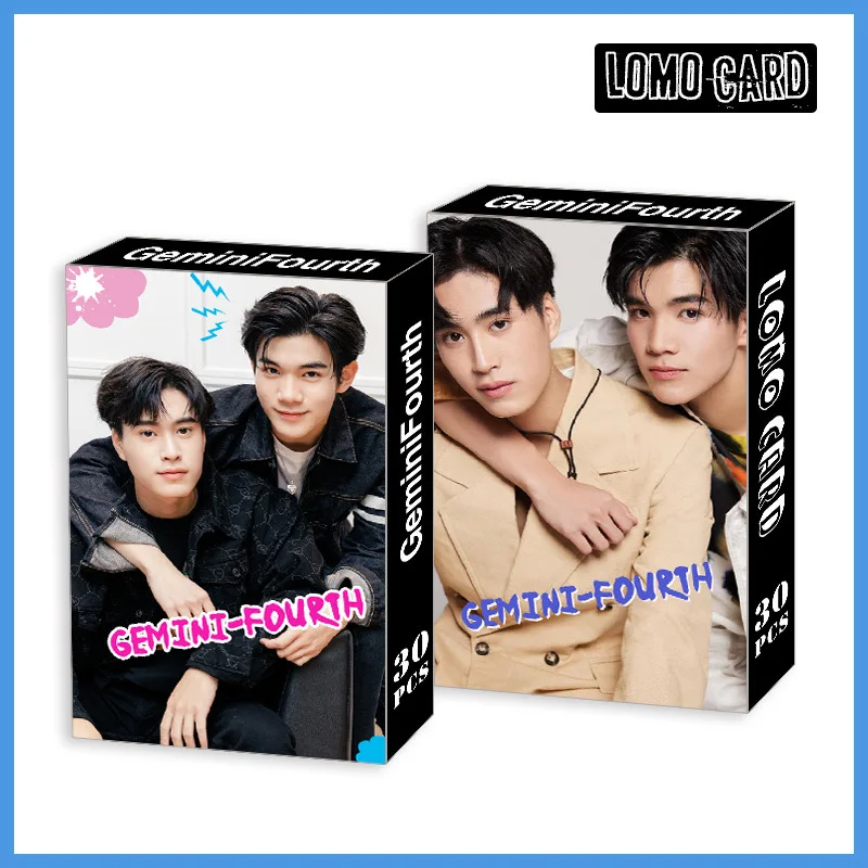 Thailand Boy MEEN PING Kinnporsche OFF GUN GEMINI FOURTH Lomo Card Photocard Postcard for Fans Collection Gifts