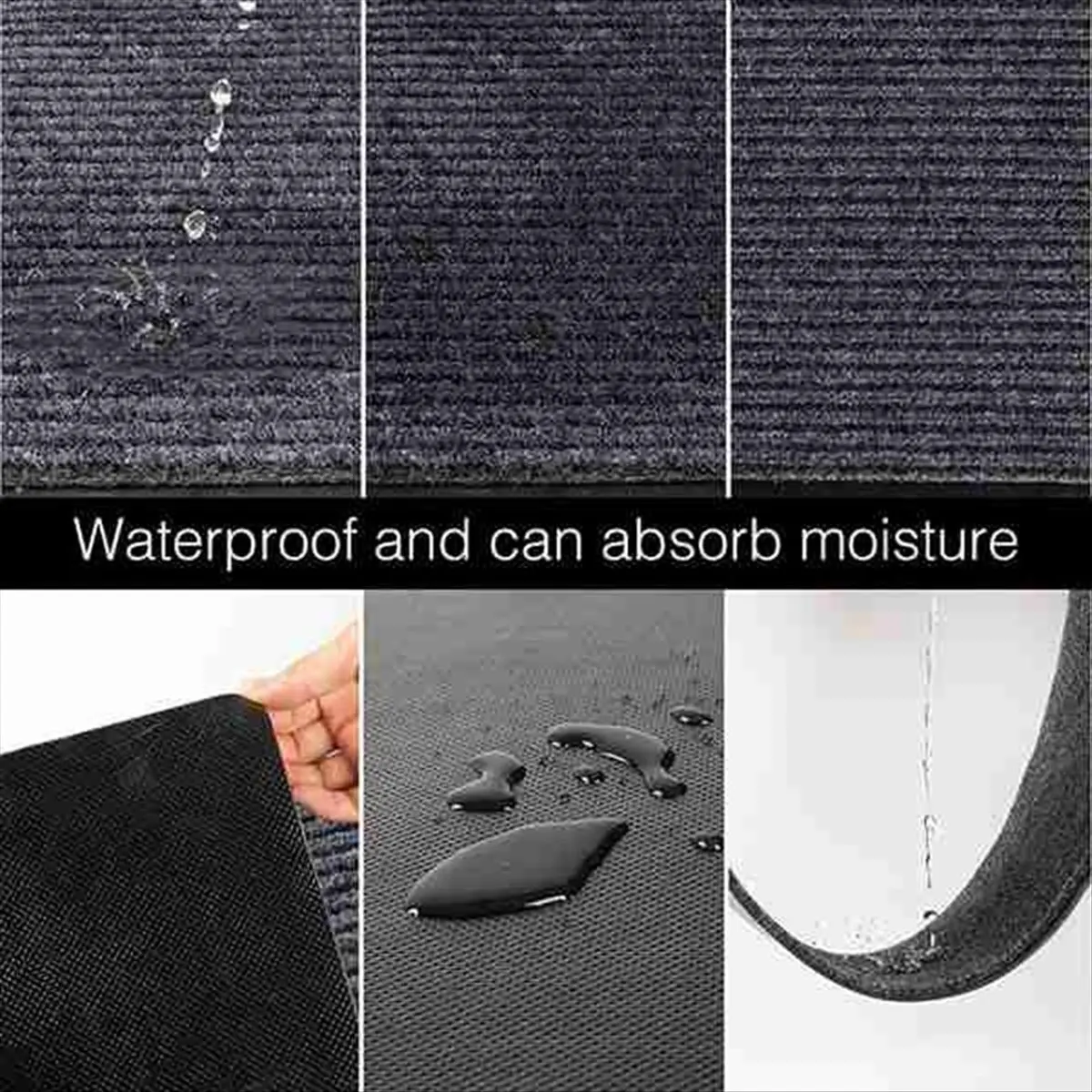 

*X07A PVC Double Stripe Door Anti-Slip Mat Absorbent Foot Mat Hotel Door Carpet Bottom Mat Door Mat 50x80cm