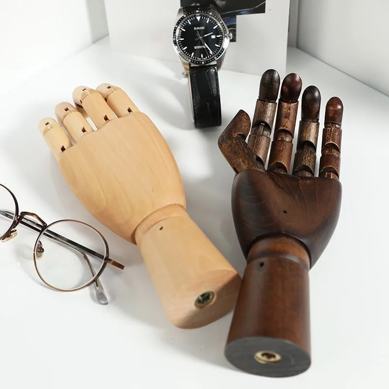 2025 Nordic Wooden Hand Shaped Decorative Pendant Joint Activity Wooden Hand Decorative Home Portable Decorative Ornaments LI499
