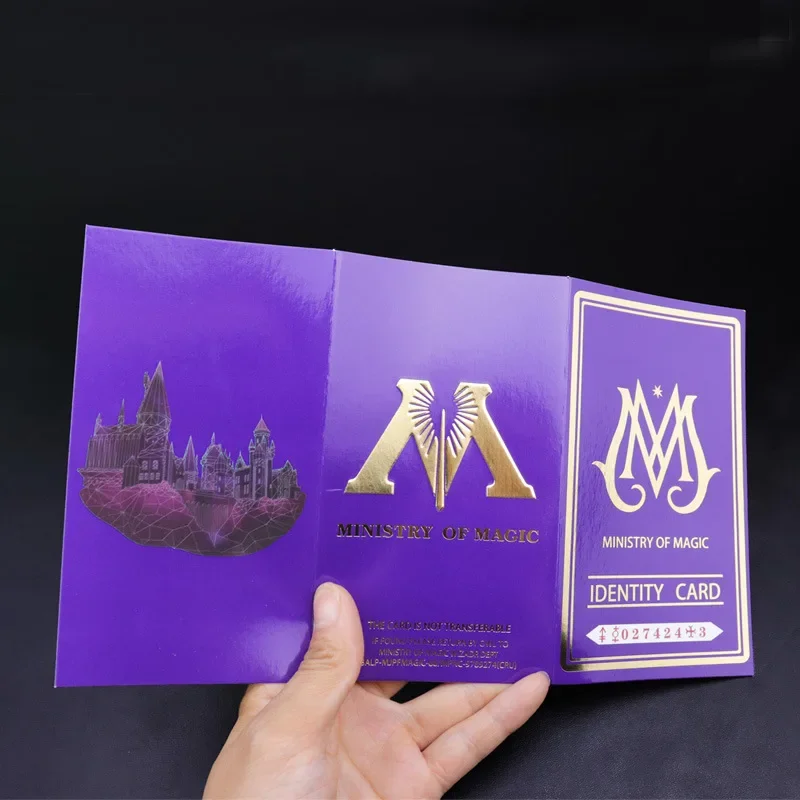 Harried-tarjeta de identificación de Harry Potter, accesorio de escuela de magia, tarjeta de trabajo personalizada