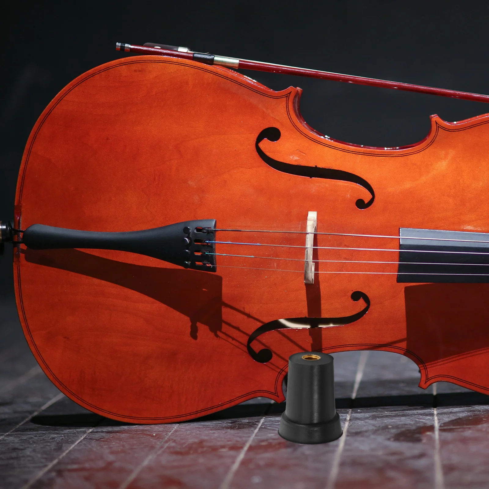 مسند التشيلو العالمي مع غطاء 8 مم وسادة غير قابلة للانزلاق لأدوات التشيلو مجموعة ملحقات حامل سبايك الواقي السفلي