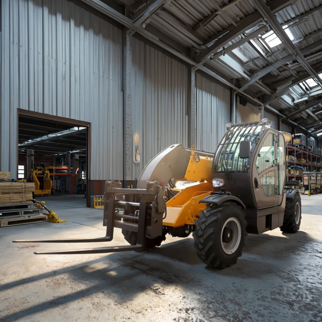 High Performance Diesel Telehandler 4 Wheel Offroad Forklift Customizable Fork T3507 Telescopic Handler Loader 3500kg Capacity