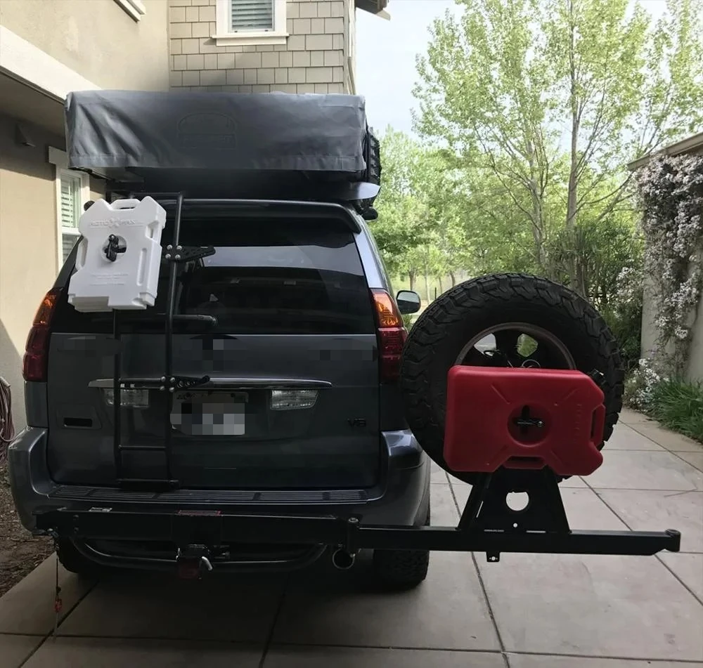 Auto Spare Tire Frame Mounted on Trailer Bars and Racks Carrier Suitable for All Kinds of Pickup Trucks