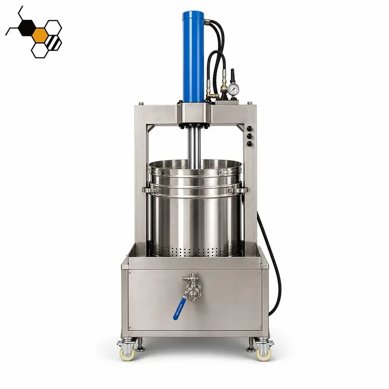 100L Electric Hydraulic Beeswax Press 25 Ton Wax Melting Machine Beekeeping Extraction Equipment