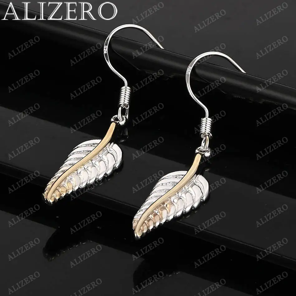 

Изящные серьги из серебра 925 пробы в форме листьев для женщин, модные украшения для вечеринок и повседневной носки.