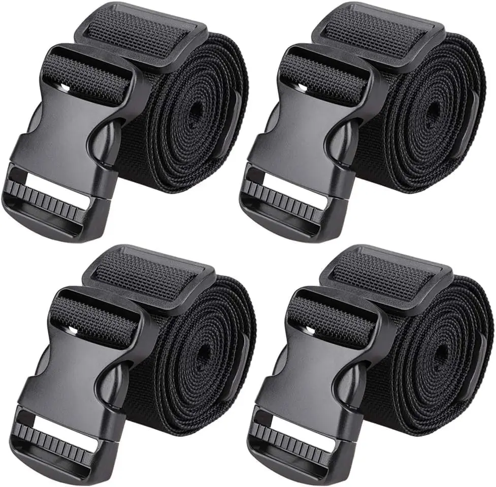 

Adjustable Luggage Straps with Buckle 4-Pack for Suitcase Travel