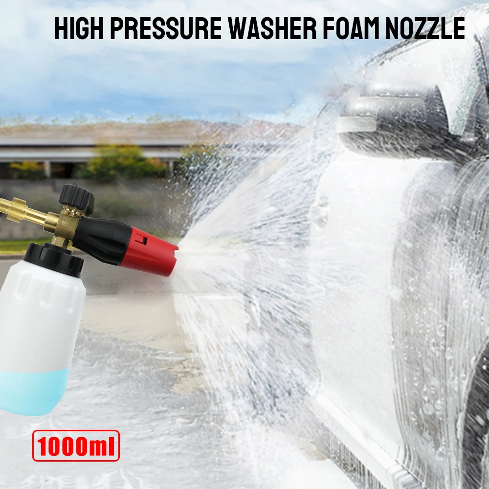 

High Pressure Washer 1000ML For Karcher Elitech Daewoo Bort AR Bosche Mac Car Wash Foam Maker Snow Foam Lance Foam Nozzle