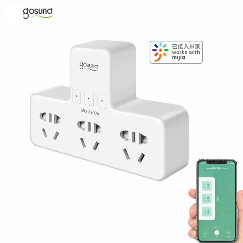 Gosund smart converter socket CP3-AM 3 in 1 Smart Switching Socket Voice Control Mobile Phone Remote Intelligent Linkage mihome