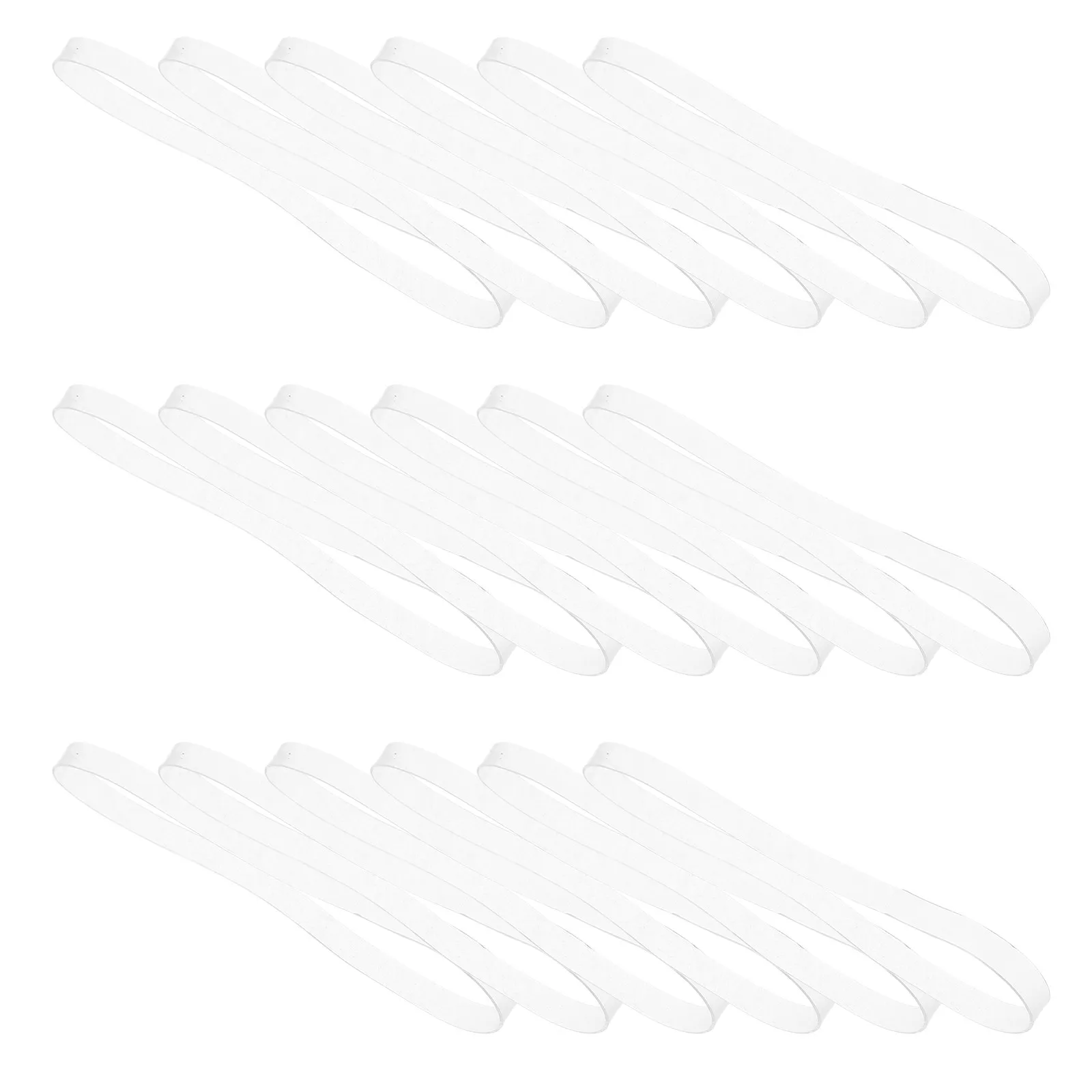 100Pcs High Elastic Clear Rubber Bands Transparent Heavy Duty 200x5mm for Bundling Office Crafts Balloon Arch Elastic Bands