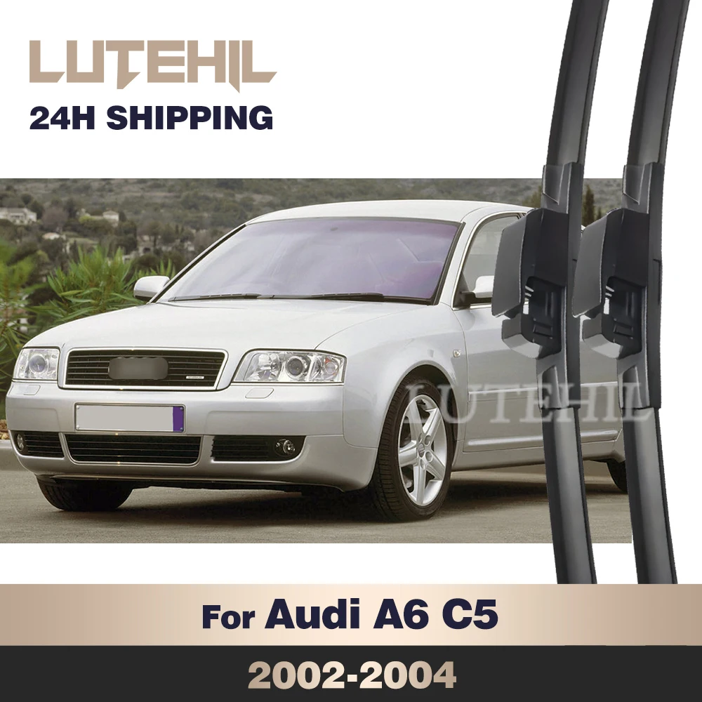 

For Audi A6 C5 4B 2002-2004 2003 Wiper Front Wiper Blades Windshield Windscreen Window Brush 22"+22"