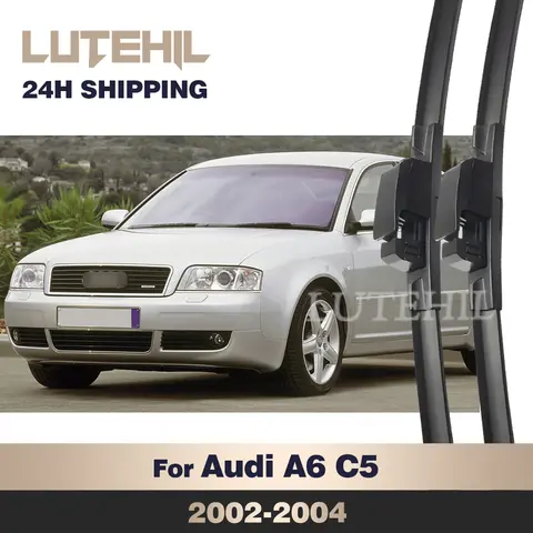 아우디 A6 C5 4B 2002-2004 2003 와이퍼 전면 와이퍼 블레이드, 앞유리 윈드스크린 윈도우 브러시, 22 인치 + 22 인치