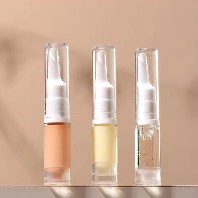 100 قطعة 5 مللي-15 مللي واضح فارغة البلاستيك زجاجات مضخة تفريغ المحمولة السفر الأساس موزع كريم العين هلام عينة الحاويات
