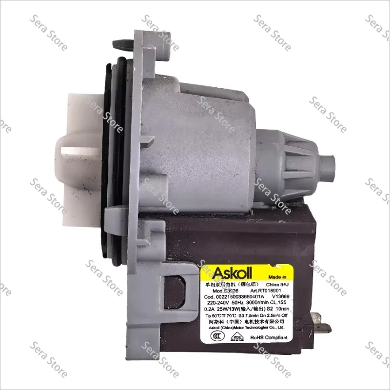 For Washing Machine Drain Pump DC31-00030A B20-6A B20-6 0022150033660401A Mod.S3026 Drain Pump Motor 30W Good Working