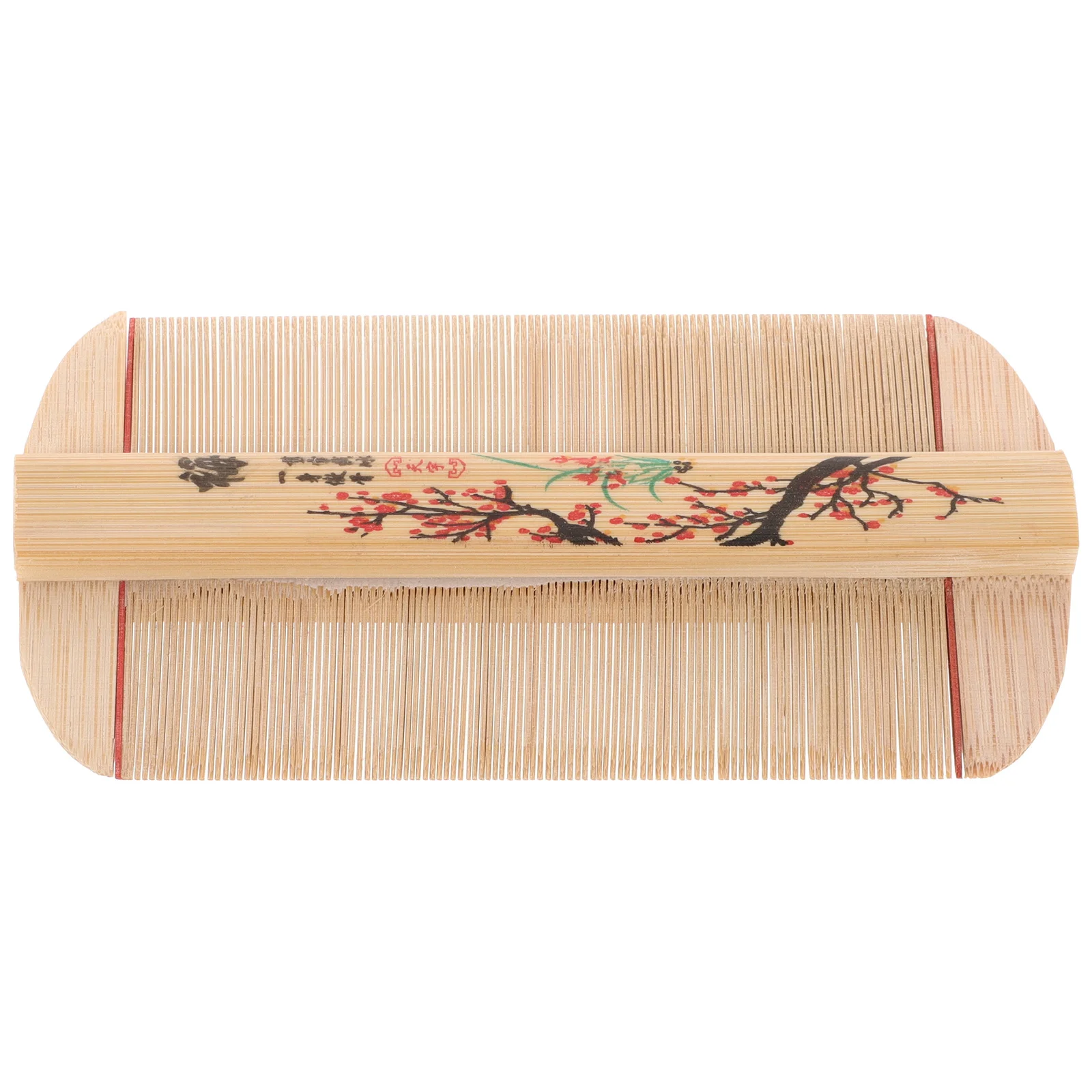 

Double Sided Bamboo Comb Ultra Fine Teeth Vintage Dandruff Removal Tool for Thick Hair Scalp Cleaning Pet Grooming