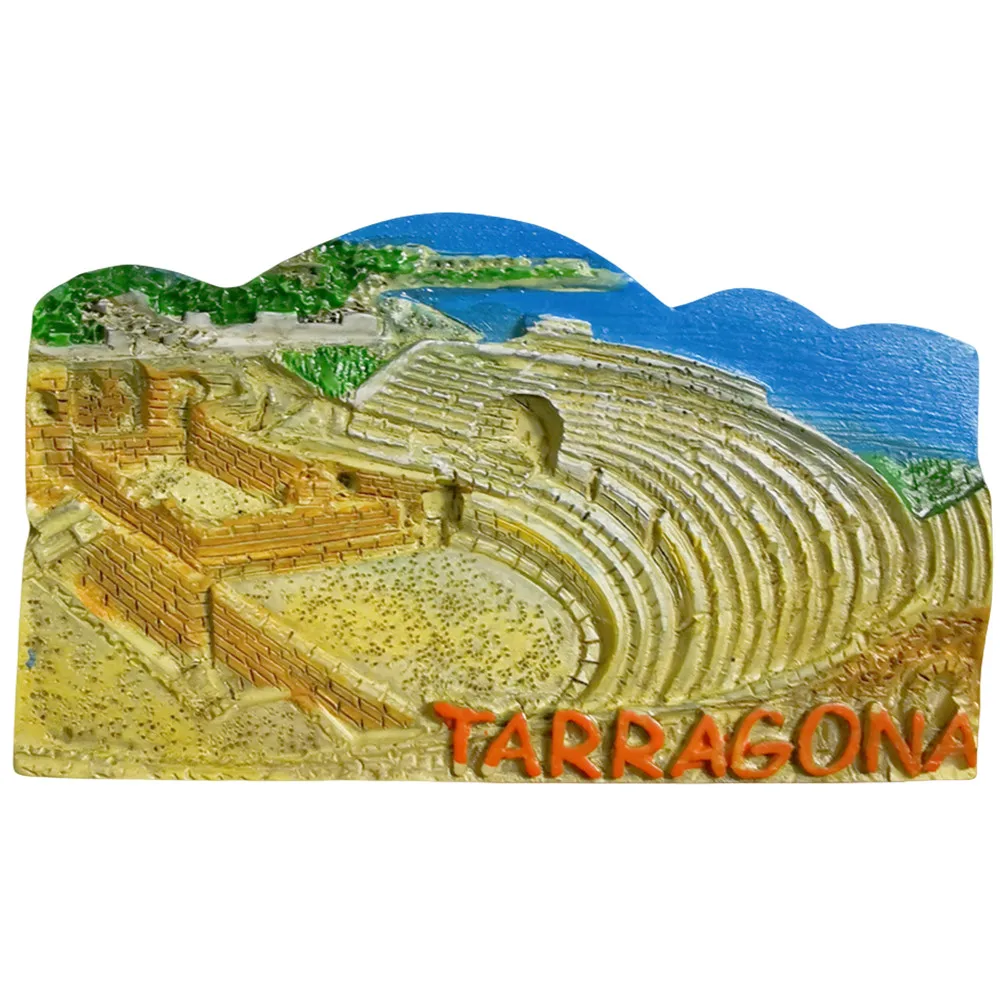 Tarragon España imán para nevera recuerdo de viaje imán decorativo para refrigerador colección de manualidades pintadas a mano