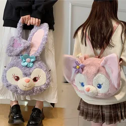 Disney Plush Tote Bag Kawaii StellaLou LinaBell Cute ShellieMay Duffy Cartoon Hand-held Crossbody Storage Bag Anime Accessories