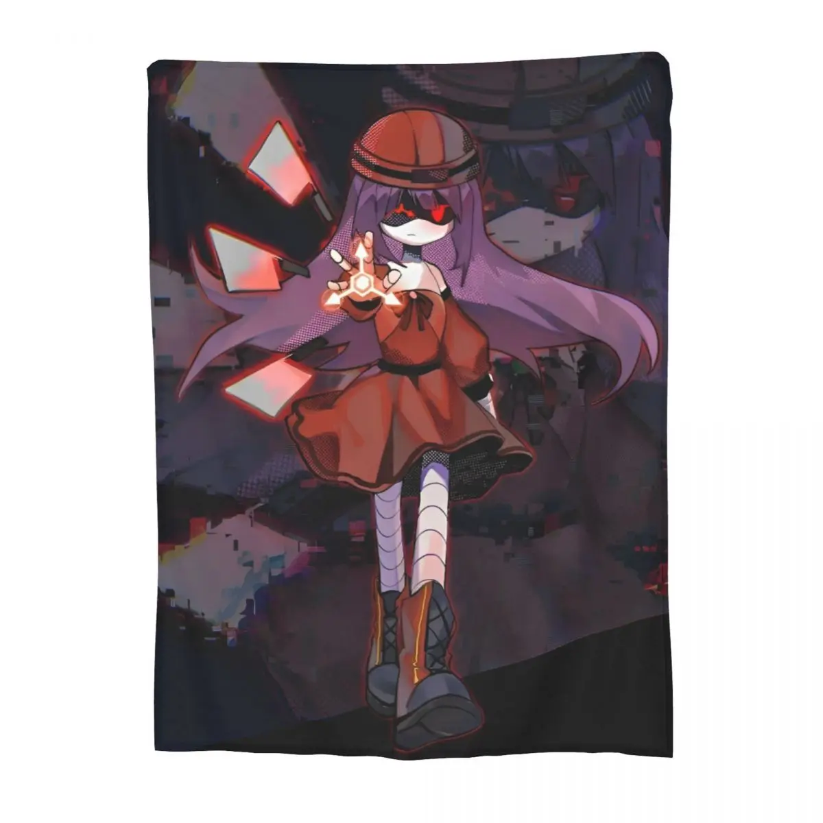 Murder Drones Blanket Flannel Spring/Autumn Funny Retro Multi-function Soft Throw Blankets for Home Couch Rug Piece