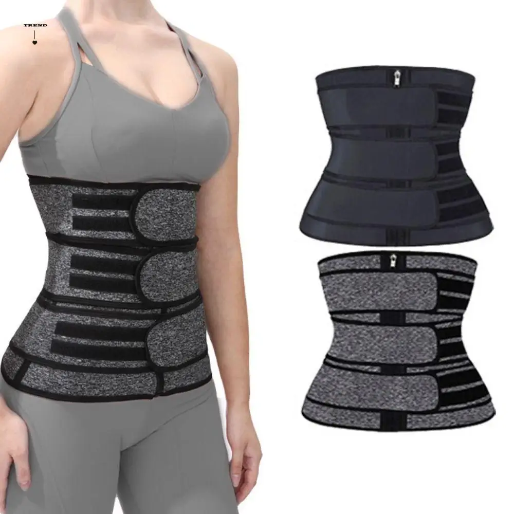 

Slimming Belt Double Straps Waist Trainer Corset Compression Sauna Sweat Fitness Body Shaper Hot Waist Trimmer Shapewear