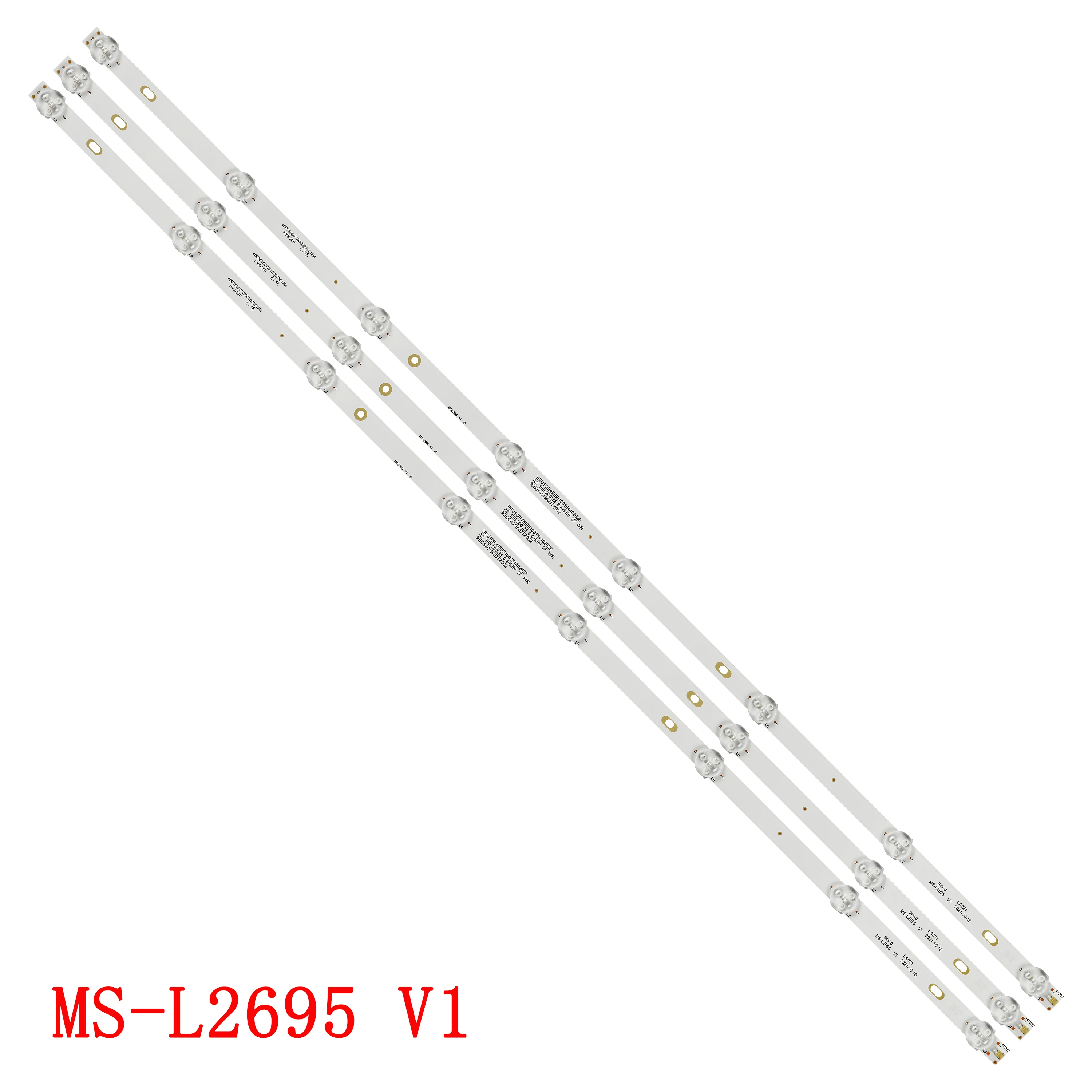 

750mm LED strip 8 lamp for DEXP BBK AOC MS-L2695 V1 Rca Rtv4019sm 40F01T2S2 LC-40Q3000U 40DFS69 LC-40Q5020U ECON EX-40FS001B