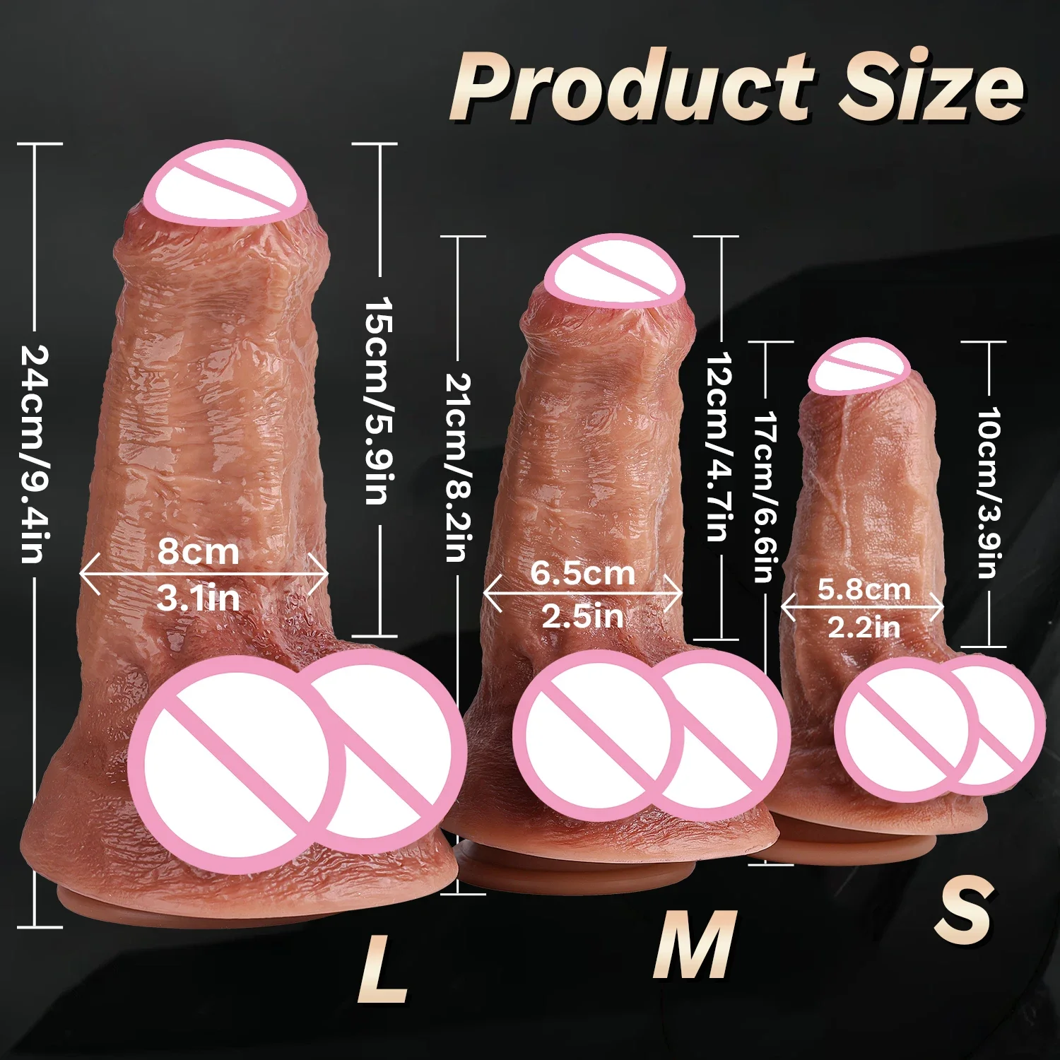 Realistic Dildos Anal Dilator Artificial Penis Vagina Massage Sex Toy for Women Men Female Masturbator Big Dick With Suction Cup view 6