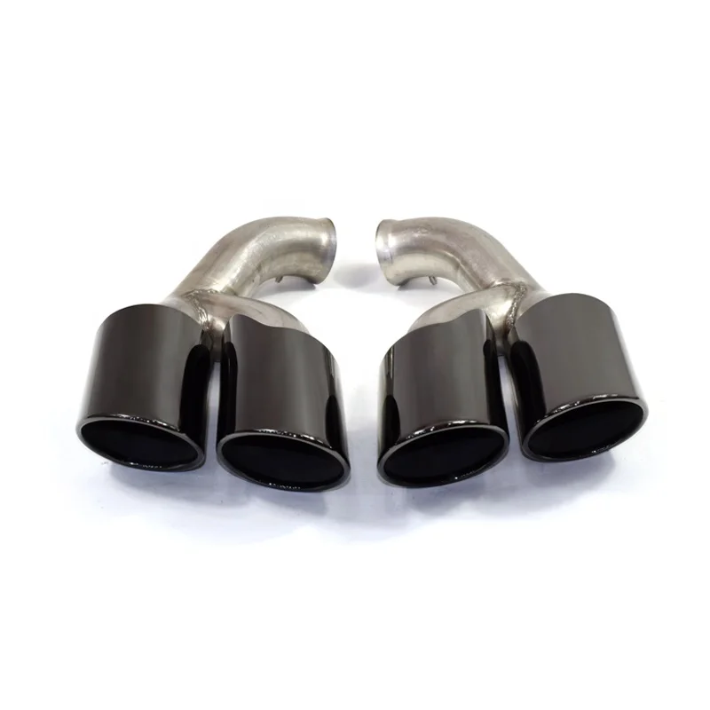 

SYPES 304 Topsell Exhaust Muffler Tip For Porsche Cayenne 2015-2017 GTS Style Black Rear Exhaust Pipe Exhaust System Muffler Tip