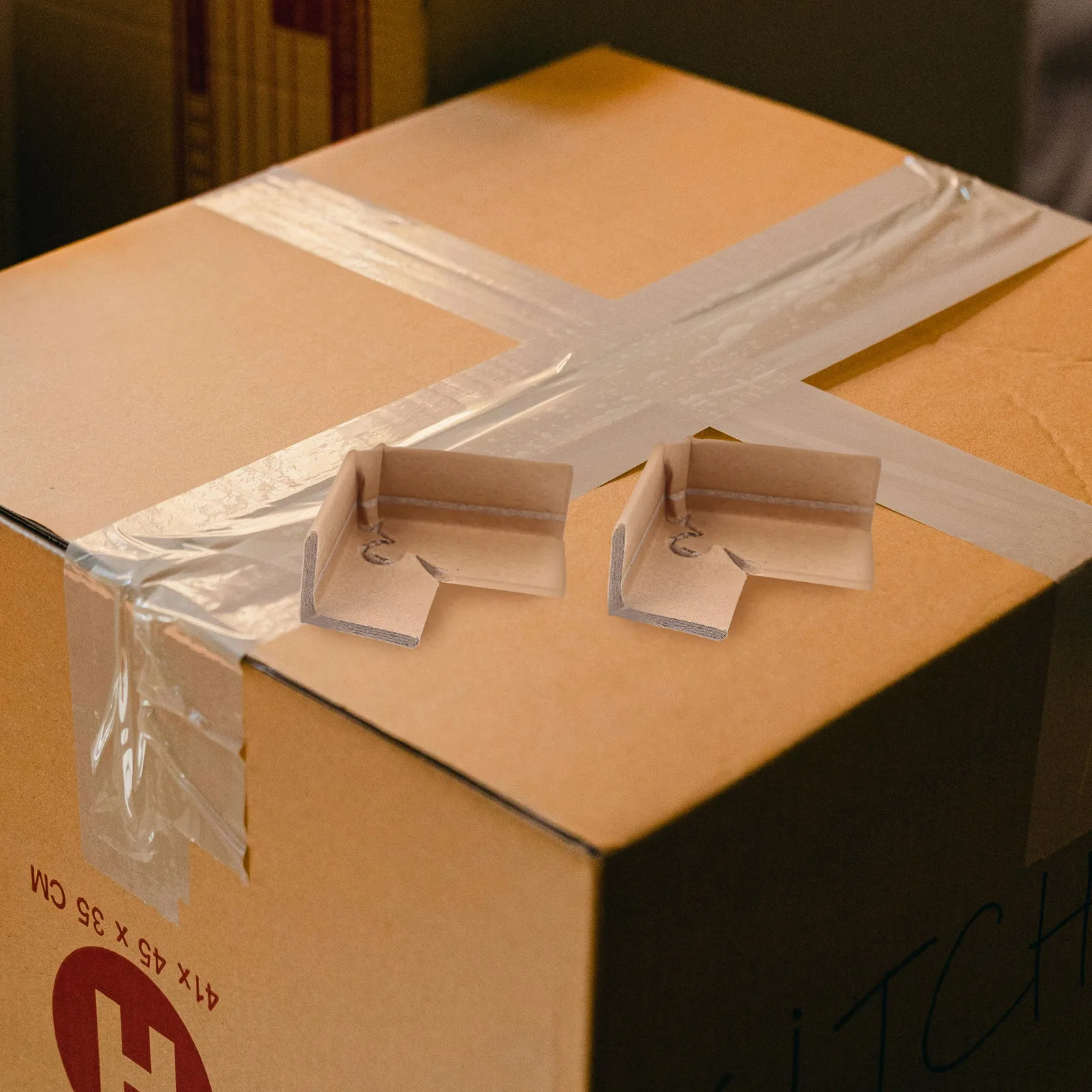 

20pcs Lock Paper Guard Cardboard Edge Protectors Shipping Box Corner Guards Packaging Edge Protectors Carton Corner Guard