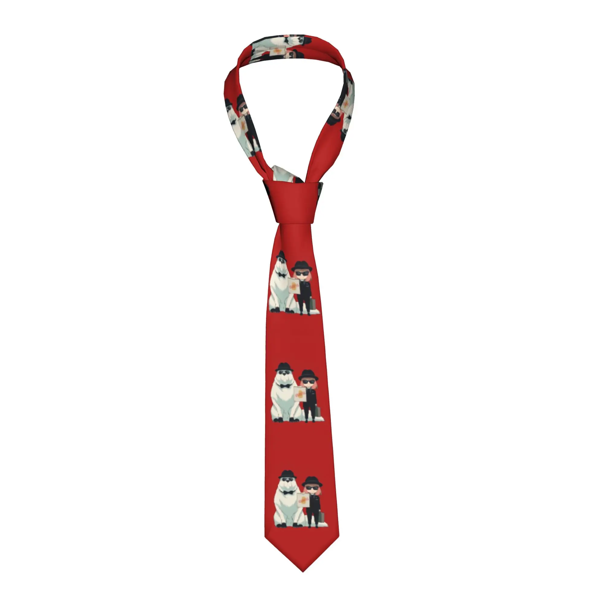 

Spy x Family Necktie Men Women Skinny Polyester 8 cm Narrow Neck Ties Cartoon Anime Kawaii Anya for Men Accessories Cravat Party