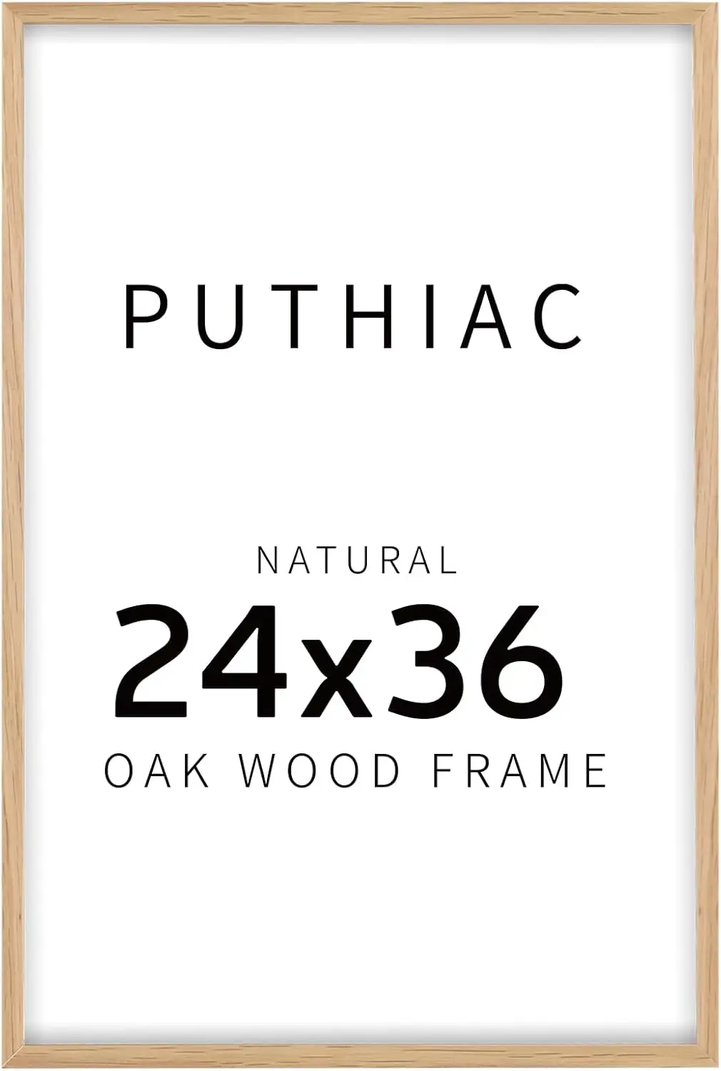 

24x36 Oak Wood Picture Frames for Wall - Set of 3 Beige Poster Frames, Versatile Gallery Display, Premium Craftsmanship