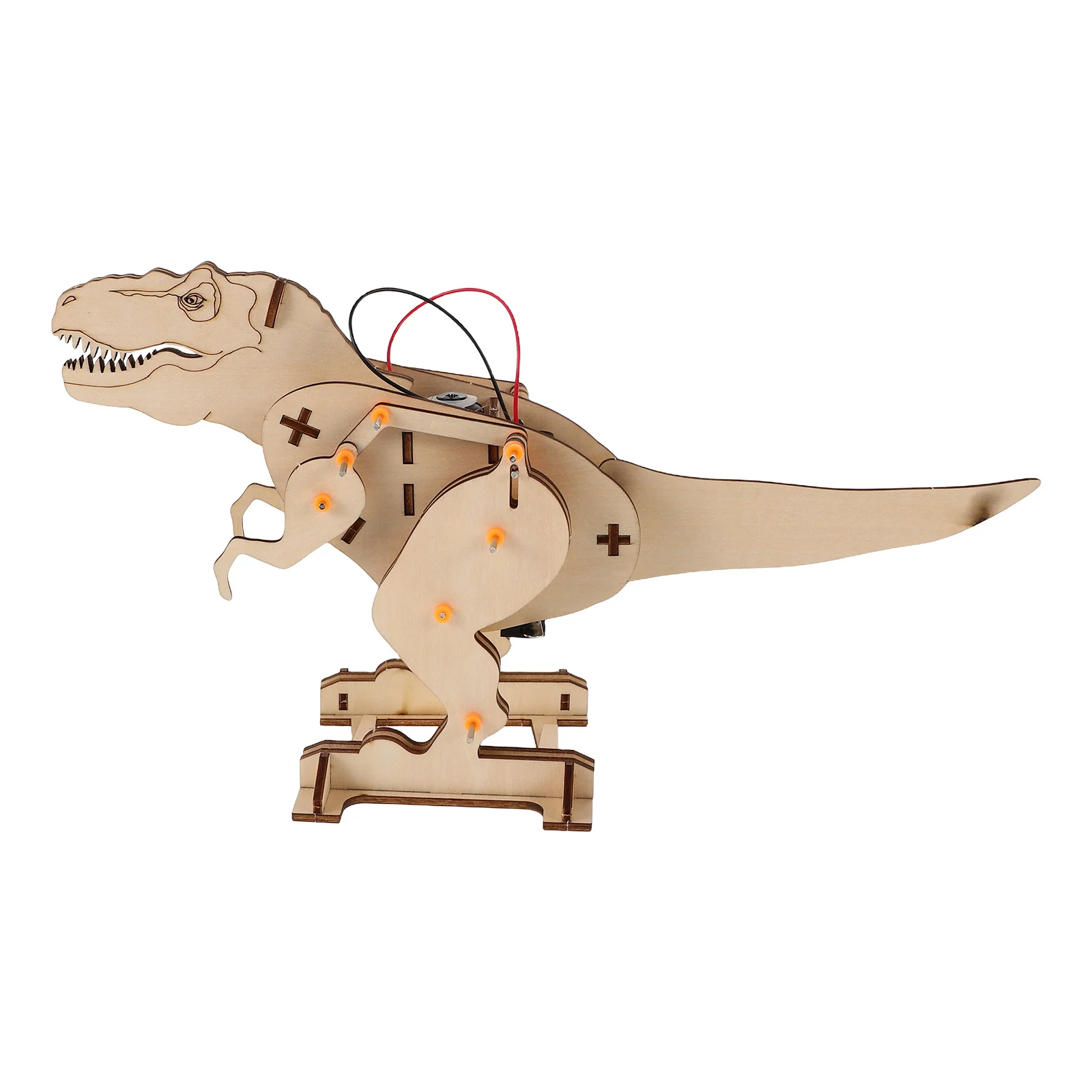 Tyrannosaure – jouet d'assemblage de dinosaure, modèle de construction, Kit de figurines d'action, puzzle en bois 3d, bricolage, jouets dinosaures, artisanat Robot